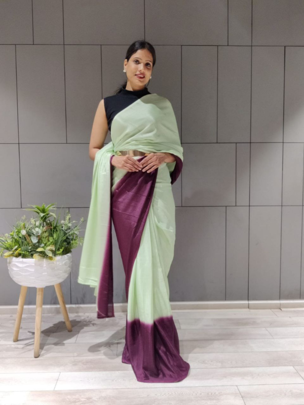 Party Style Ready To Wear Saree With Blouse Piece